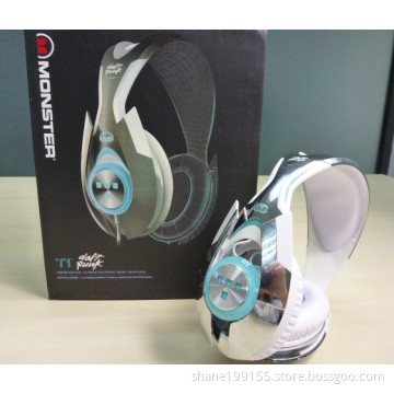 Hot Sale White Tron T1 studio headphones noise cancelling with serial NO.